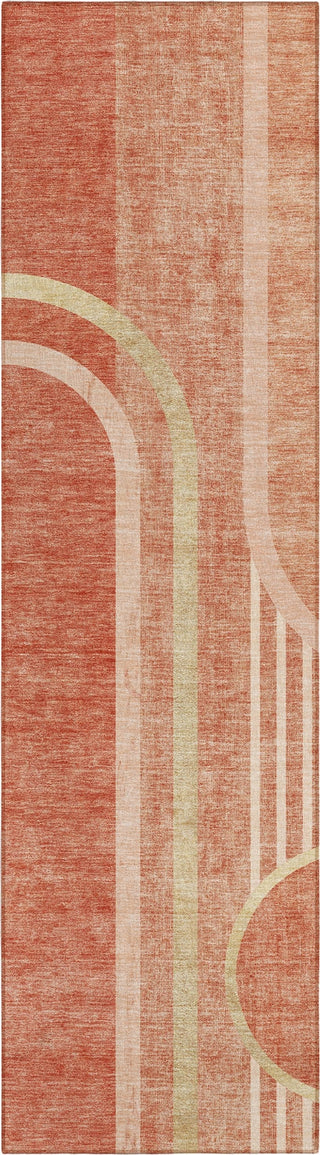 Piper Looms Chantille Art Deco ACN532 Salmon Area Rug