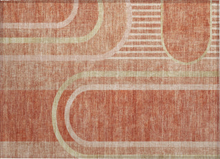 Piper Looms Chantille Art Deco ACN532 Salmon Area Rug