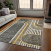 Piper Looms Chantille Art Deco ACN532 Taupe Area Rug