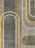 Piper Looms Chantille Art Deco ACN532 Taupe Area Rug