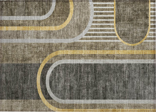 Piper Looms Chantille Art Deco ACN532 Taupe Area Rug