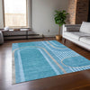 Piper Looms Chantille Art Deco ACN532 Teal Area Rug