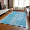 Piper Looms Chantille Art Deco ACN532 Teal Area Rug