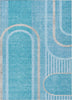 Piper Looms Chantille Art Deco ACN532 Teal Area Rug