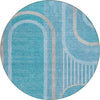 Piper Looms Chantille Art Deco ACN532 Teal Area Rug