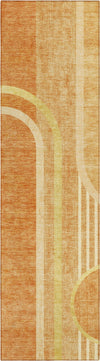 Piper Looms Chantille Art Deco ACN532 Terracotta Area Rug