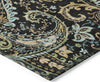 Piper Looms Chantille Paisley ACN533 Black Area Rug