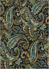 Piper Looms Chantille Paisley ACN533 Black Area Rug