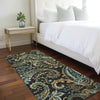 Piper Looms Chantille Paisley ACN533 Black Area Rug