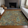 Piper Looms Chantille Paisley ACN533 Chocolate Area Rug