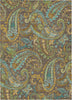 Piper Looms Chantille Paisley ACN533 Chocolate Area Rug