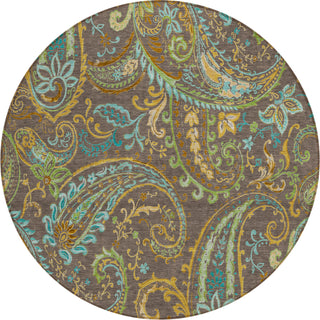 Piper Looms Chantille Paisley ACN533 Chocolate Area Rug