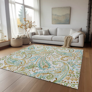 Piper Looms Chantille Paisley ACN533 Ivory Area Rug