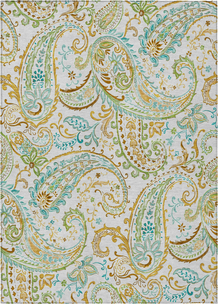 Piper Looms Chantille Paisley ACN533 Ivory Area Rug