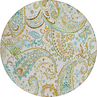 Piper Looms Chantille Paisley ACN533 Ivory Area Rug