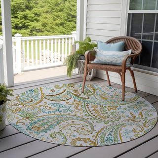 Piper Looms Chantille Paisley ACN533 Ivory Area Rug