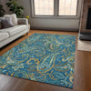 Piper Looms Chantille Paisley ACN533 Navy Area Rug