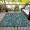 Piper Looms Chantille Paisley ACN533 Navy Area Rug