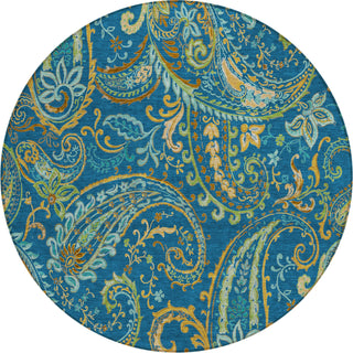 Piper Looms Chantille Paisley ACN533 Navy Area Rug