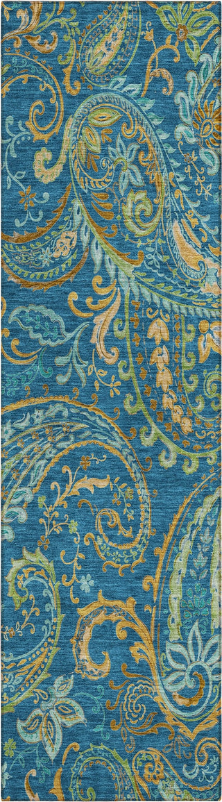 Piper Looms Chantille Paisley ACN533 Navy Area Rug