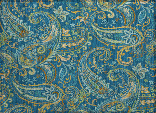 Piper Looms Chantille Paisley ACN533 Navy Area Rug