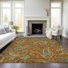 Piper Looms Chantille Paisley ACN533 Paprika Area Rug