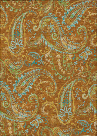 Piper Looms Chantille Paisley ACN533 Paprika Area Rug