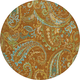 Piper Looms Chantille Paisley ACN533 Paprika Area Rug