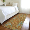 Piper Looms Chantille Paisley ACN533 Paprika Area Rug