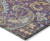 Piper Looms Chantille Paisley ACN533 Purple Area Rug