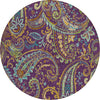 Piper Looms Chantille Paisley ACN533 Purple Area Rug