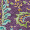 Piper Looms Chantille Paisley ACN533 Purple Area Rug