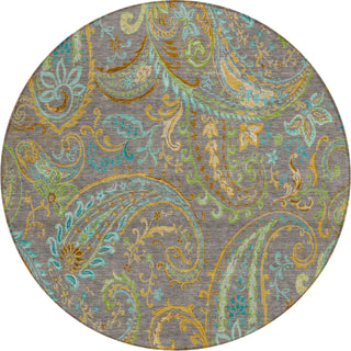 Piper Looms Chantille Paisley ACN533 Taupe Area Rug