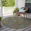 Piper Looms Chantille Paisley ACN533 Taupe Area Rug