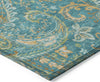 Piper Looms Chantille Paisley ACN533 Teal Area Rug