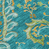 Piper Looms Chantille Paisley ACN533 Teal Area Rug