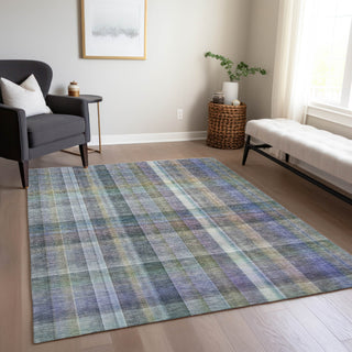 Piper Looms Chantille Plaid ACN534 Green Area Rug