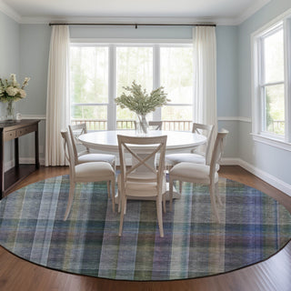 Piper Looms Chantille Plaid ACN534 Green Area Rug