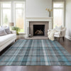 Piper Looms Chantille Plaid ACN534 Teal Area Rug