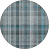 Piper Looms Chantille Plaid ACN534 Teal Area Rug