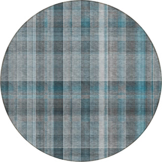 Piper Looms Chantille Plaid ACN534 Teal Area Rug