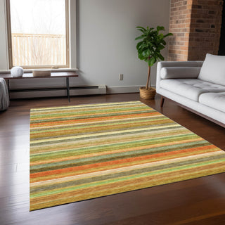 Piper Looms Chantille Stripes ACN535 Aloe Area Rug