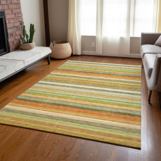 Piper Looms Chantille Stripes ACN535 Aloe Area Rug