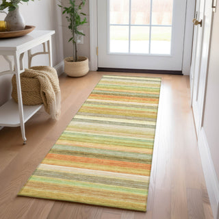 Piper Looms Chantille Stripes ACN535 Aloe Area Rug