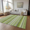 Piper Looms Chantille Stripes ACN535 Fern Area Rug