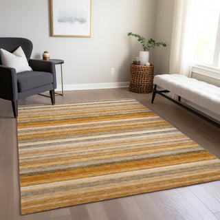 Piper Looms Chantille Stripes ACN535 Paprika Area Rug