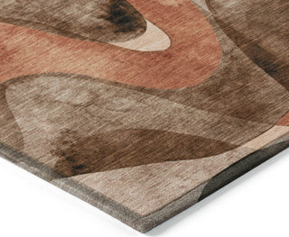 Piper Looms Chantille Abstract ACN536 Chocolate Area Rug