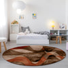 Piper Looms Chantille Abstract ACN536 Chocolate Area Rug