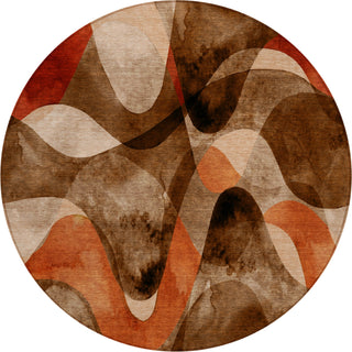 Piper Looms Chantille Abstract ACN536 Chocolate Area Rug