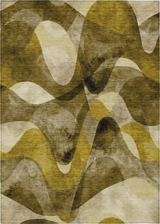 Piper Looms Chantille Abstract ACN536 Coffee Area Rug